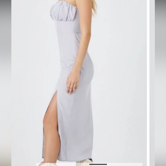 Purple midi dress - Picture 2 of 4